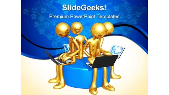 Network Workgroup Internet PowerPoint Templates And PowerPoint Backgrounds 0511