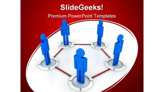 Networking Communication PowerPoint Themes And PowerPoint Slides 0411