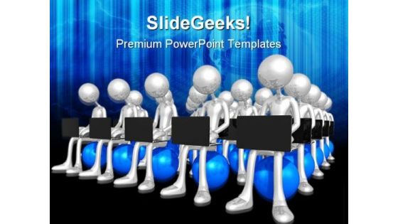 Networking Computer PowerPoint Templates And PowerPoint Backgrounds 0111