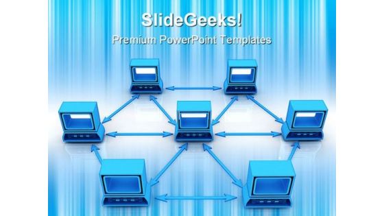 Networking Computer PowerPoint Themes And PowerPoint Slides 0811