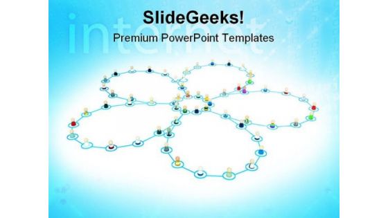 Networking Concept Internet PowerPoint Templates And PowerPoint Backgrounds 0711