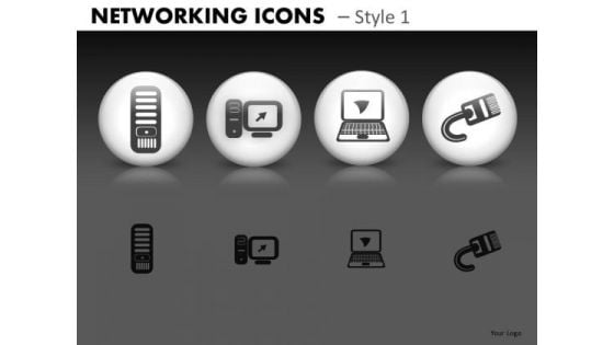 Networking Icons Style 1 Ppt 6