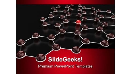 Networking Internet PowerPoint Template 0510