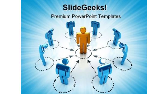 Networking Internet PowerPoint Template 0810