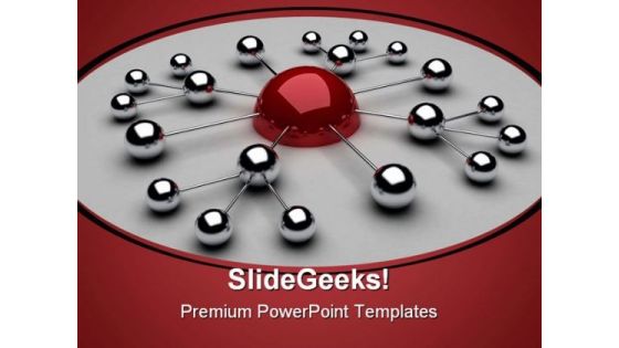 Networking Internet PowerPoint Template 0910