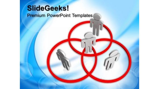 Networking People In Venn Diagram PowerPoint Templates And PowerPoint Themes 0912