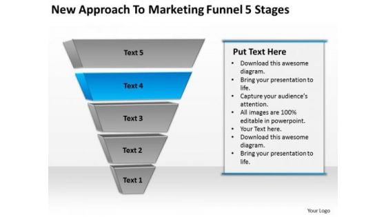 New Approach To Marketing Funnel 5 Stages Business Action Plan Sample PowerPoint Slides
