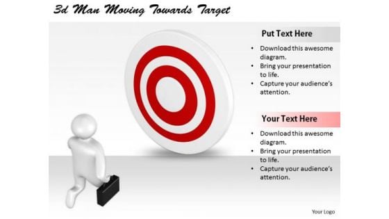 New Business Strategy 3d Man Moving Towards Target Character Modeling New Business Strategy 3d Man Moving Towards Target Character Modeling
