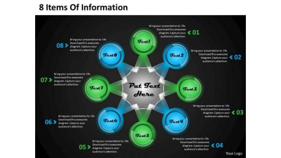 New Business Strategy 8 Items Of Information Strategic Plan Template Ppt Slide