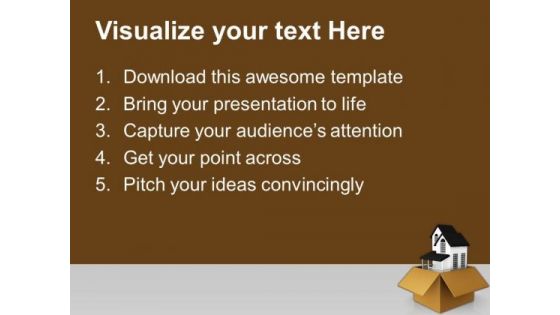 New House For Gift Concept PowerPoint Templates And PowerPoint Themes 1112