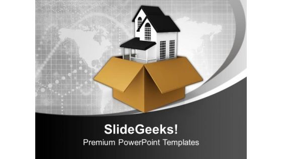 New House For Gift Concept PowerPoint Templates And PowerPoint Themes 1112