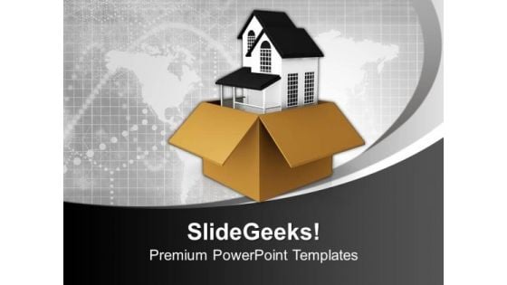 New House For Gift Concept PowerPoint Templates And PowerPoint Themes 1112 New House For Gift Concept PowerPoint Templates And PowerPoint Themes 1112