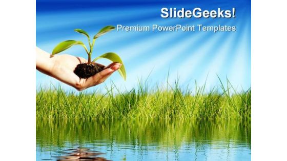 New Life Nature PowerPoint Background And Template 1210