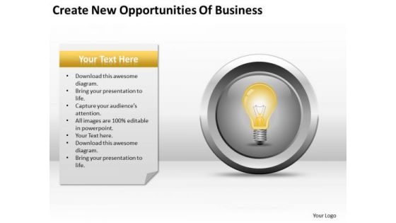 New Opportunities Of Business Ppt Plan For Sample PowerPoint Templates