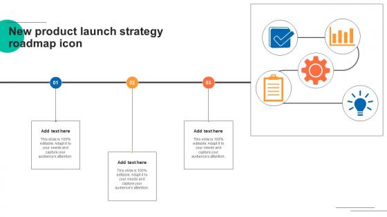 New Product Launch Strategy Roadmap Icon Demonstration Pdf