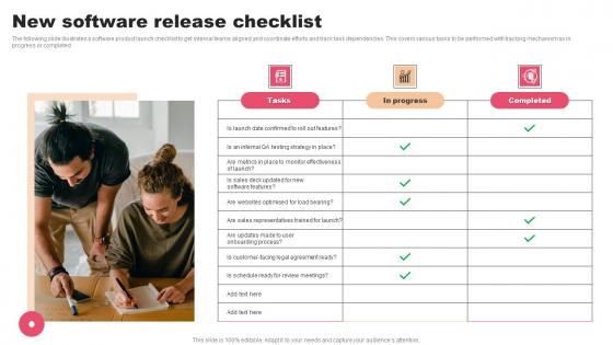 New Software Release Checklist Download Pdf