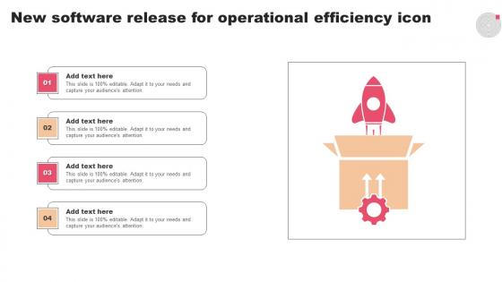 New Software Release For Operational Efficiency Icon Summary Pdf
