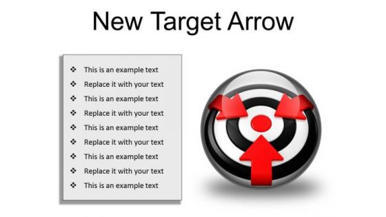 New Target Arrow Business PowerPoint Presentation Slides C