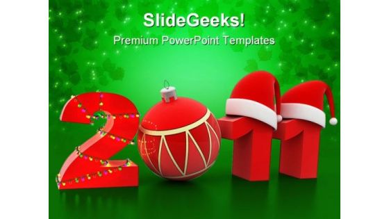 New Year 2011 Festival PowerPoint Themes And PowerPoint Slides 0611