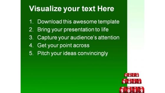 New Year Blocks Business PowerPoint Templates And PowerPoint Backgrounds 1211