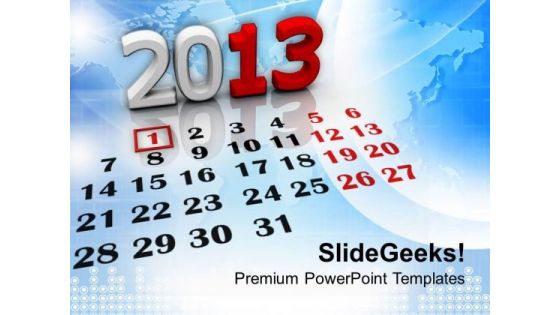 New Year Calendar Holidays PowerPoint Templates Ppt Background For Slides 1112