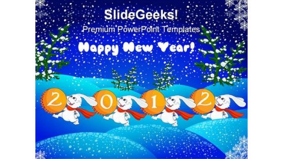 New Year Celebration With Christmas Festival PowerPoint Templates And PowerPoint Backgrounds 1011