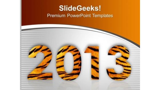 New Year Decorative Illustration PowerPoint Templates Ppt Backgrounds For Slides 0113