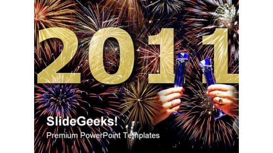 New Year Festival PowerPoint Template 1110 New Year Festival PowerPoint Template 1110