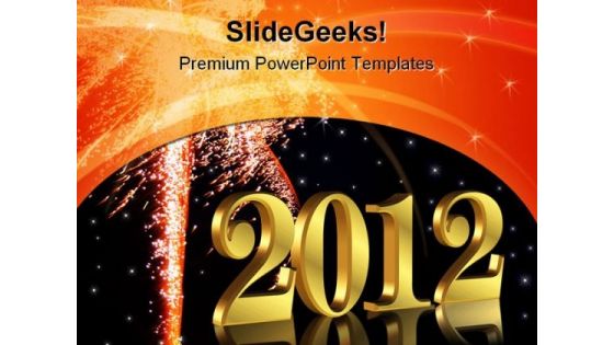 New Year Fireworks Future PowerPoint Templates And PowerPoint Backgrounds 1011