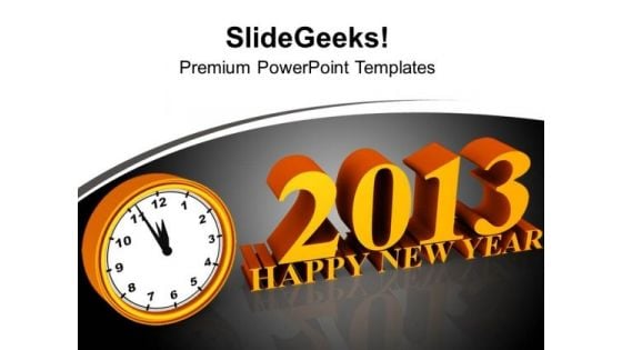 New Year Midnight Design Layout PowerPoint Templates Ppt Backgrounds For Slides 0113