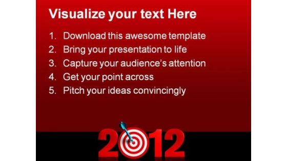 New Year Target Business PowerPoint Templates And PowerPoint Backgrounds 1011