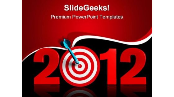 New Year Target Business PowerPoint Templates And PowerPoint Backgrounds 1011