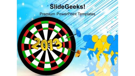 New Year Target Business PowerPoint Templates Ppt Backgrounds For Slides 1212