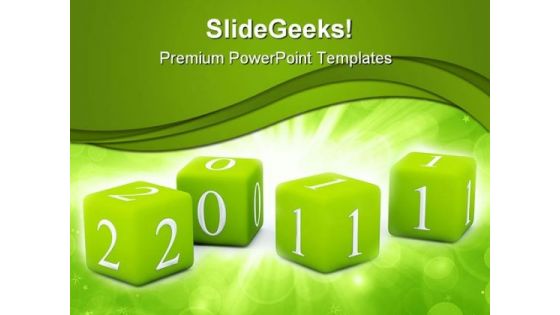 New Year Toys 2011 Holidays PowerPoint Templates And PowerPoint Backgrounds 0411