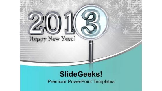 New Year Wishes 2013 PowerPoint Templates Ppt Backgrounds For Slides 0413