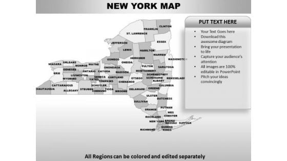 New York PowerPoint Maps