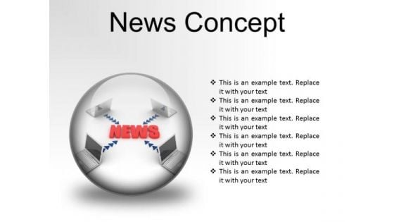 News Concept Computer PowerPoint Presentation Slides C