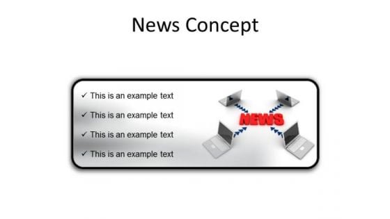 News Concept Computer PowerPoint Presentation Slides R