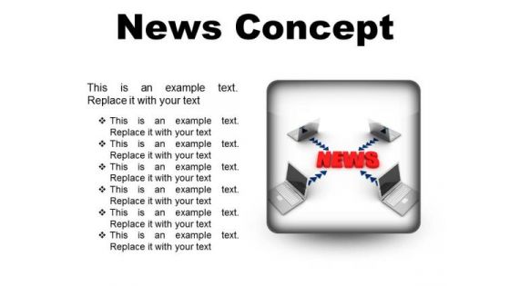 News Concept Computer PowerPoint Presentation Slides S