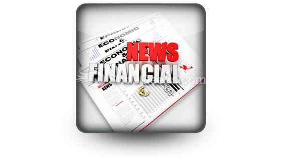 News Financial PowerPoint Icon S