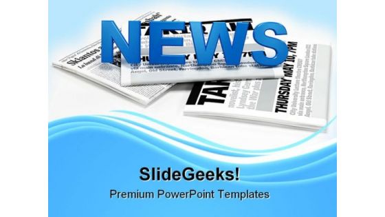 News Information Business PowerPoint Themes And PowerPoint Slides 0911