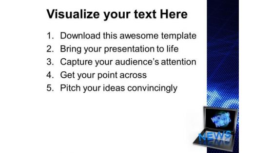 News Online Internet PowerPoint Templates And PowerPoint Themes 0812