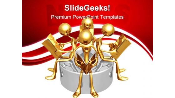 Newsgroup People PowerPoint Themes And PowerPoint Slides 0711