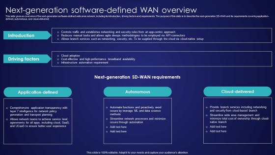 Next Generation Software Defined Wan Overview Wide Area Network Services Topics Pdf