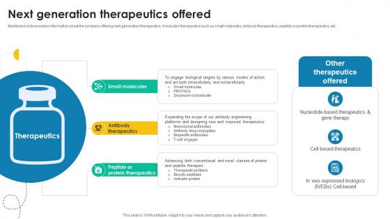 Next Generation Therapeutics Offered Medical Research And Development Company Profile CP SS V