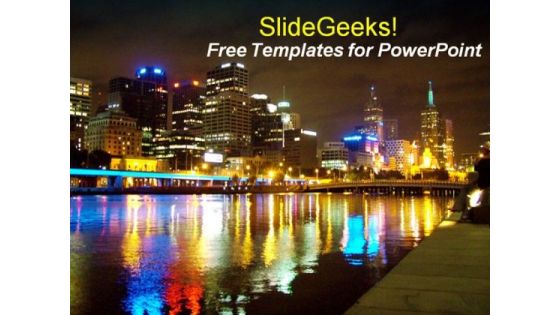 Nightlife City PowerPoint Template