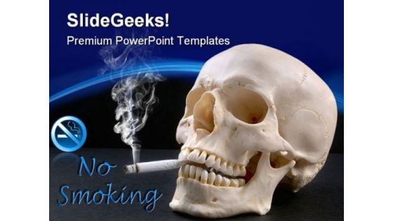 No Smoking Health PowerPoint Templates And PowerPoint Backgrounds 0311