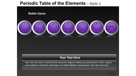 Noble Gases Periodic Table Of The Elements PowerPoint Slides And Ppt Diagram Templates Noble Gases Periodic Table Of The Elements PowerPoint Slides And Ppt Diagram Templates