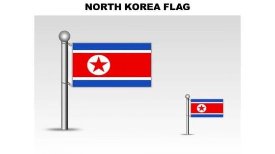North Korea Country PowerPoint Flags