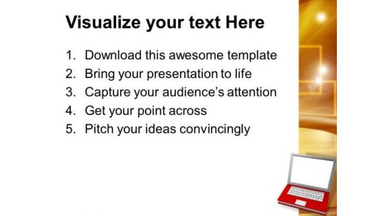 Notebook Technology Communication PowerPoint Templates And PowerPoint Themes 1012